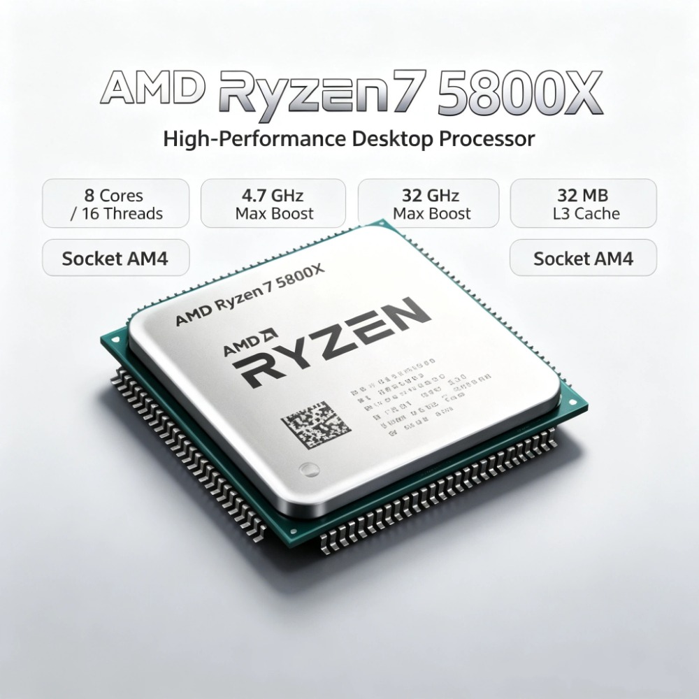 AMD Ryzen 7 5800X Unlocked Ove - Cpu Fan review and price